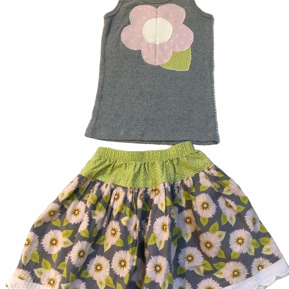 🌟HOST PICK⭐️ Bitty Buttons Girls Tank and Skirt